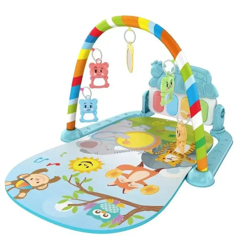 Baby fitness stand pedal piano toy