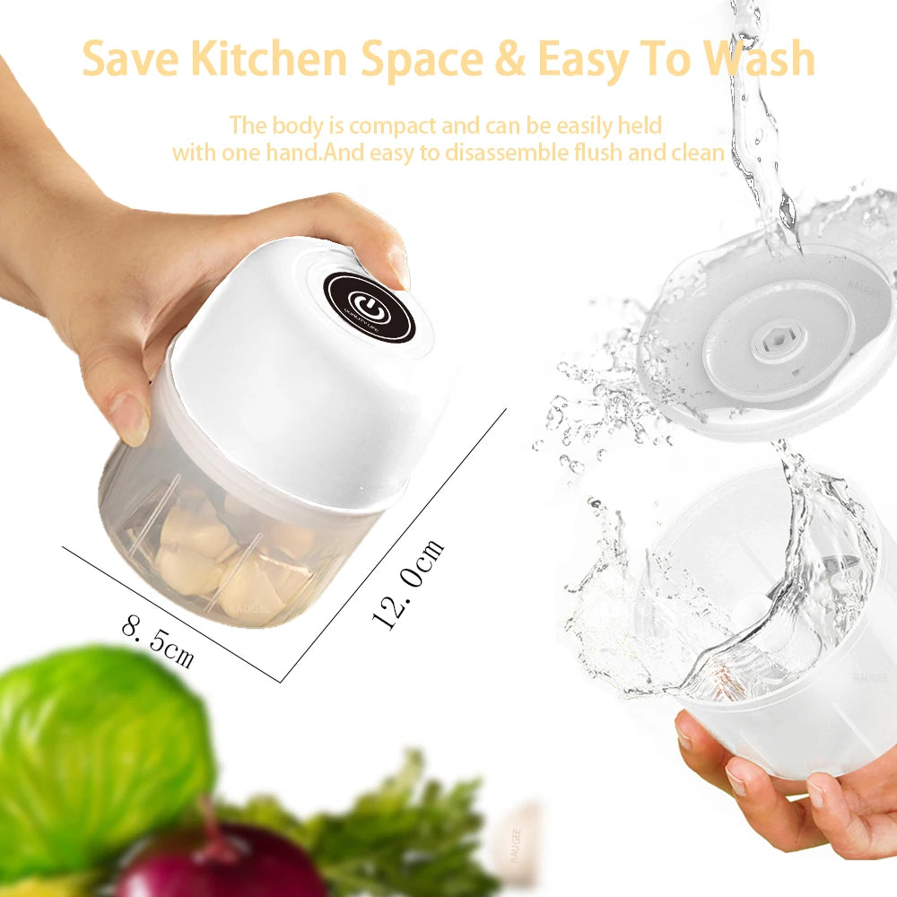 Mini Portable Electric Vegetable Garlic Onion Chopper