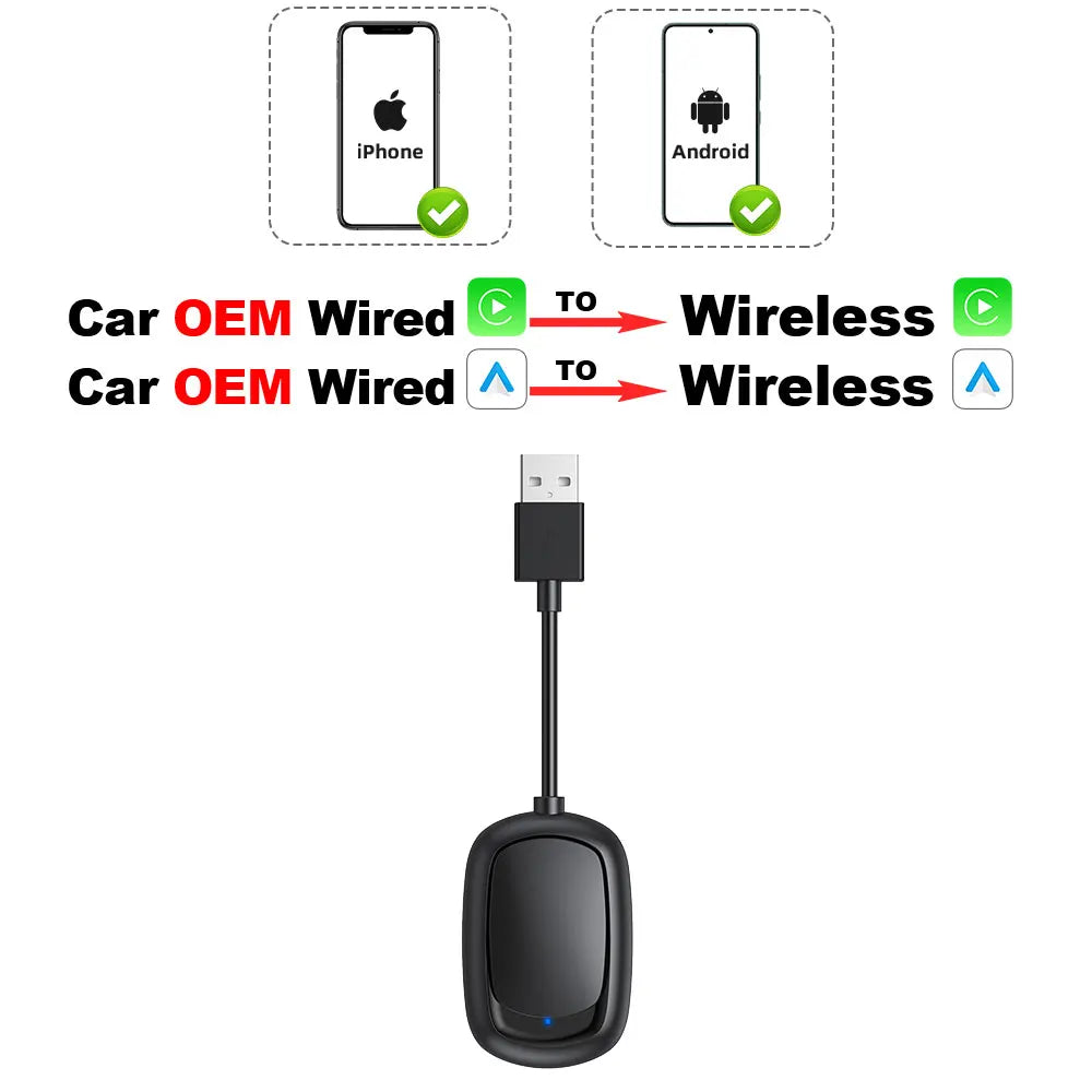 TIMEKNOW Wireless CarPlay Apple iPhone