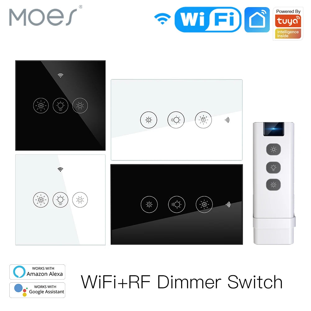 Smart Light Dimmer Switch with Alexa Google Voice Assistants