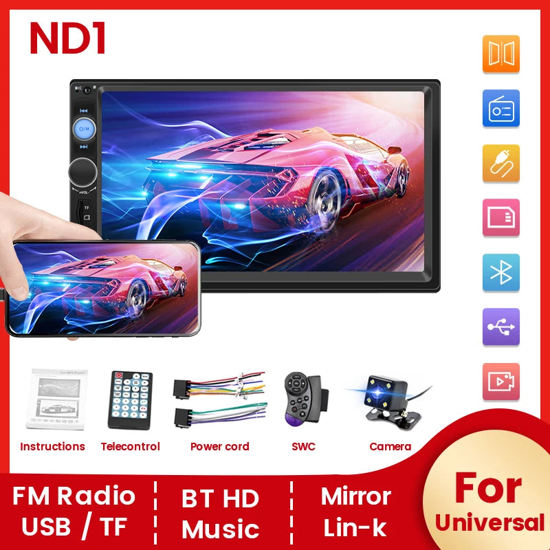 HD Touch Screen Multimedia Car Stereo