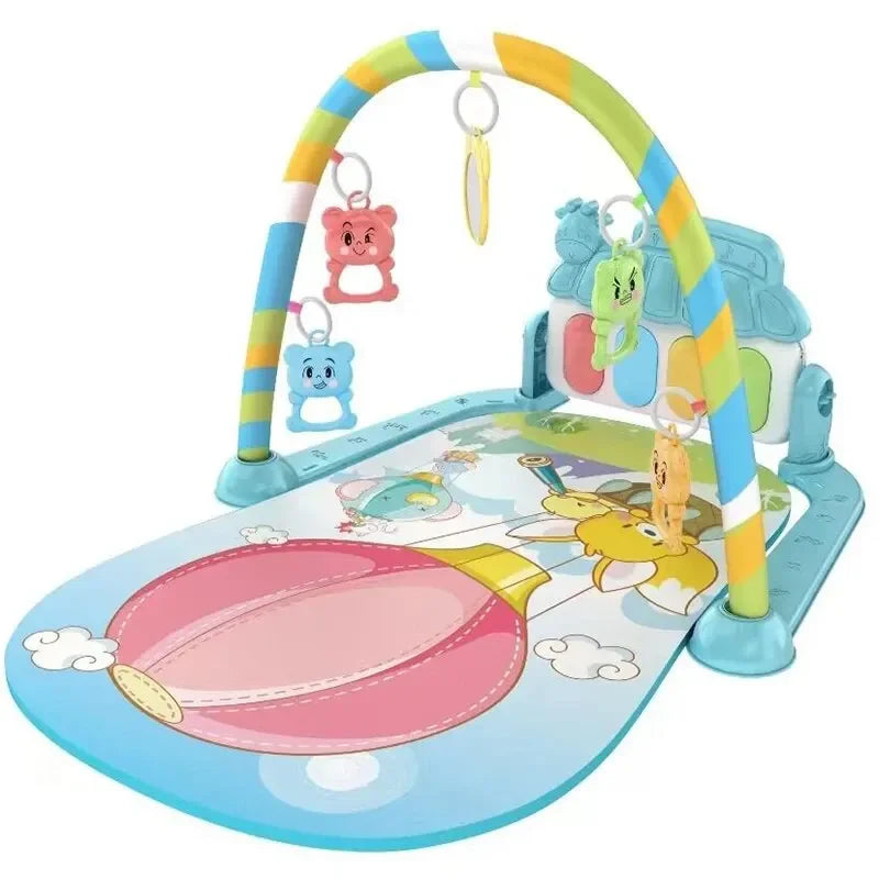 Baby fitness stand pedal piano toy