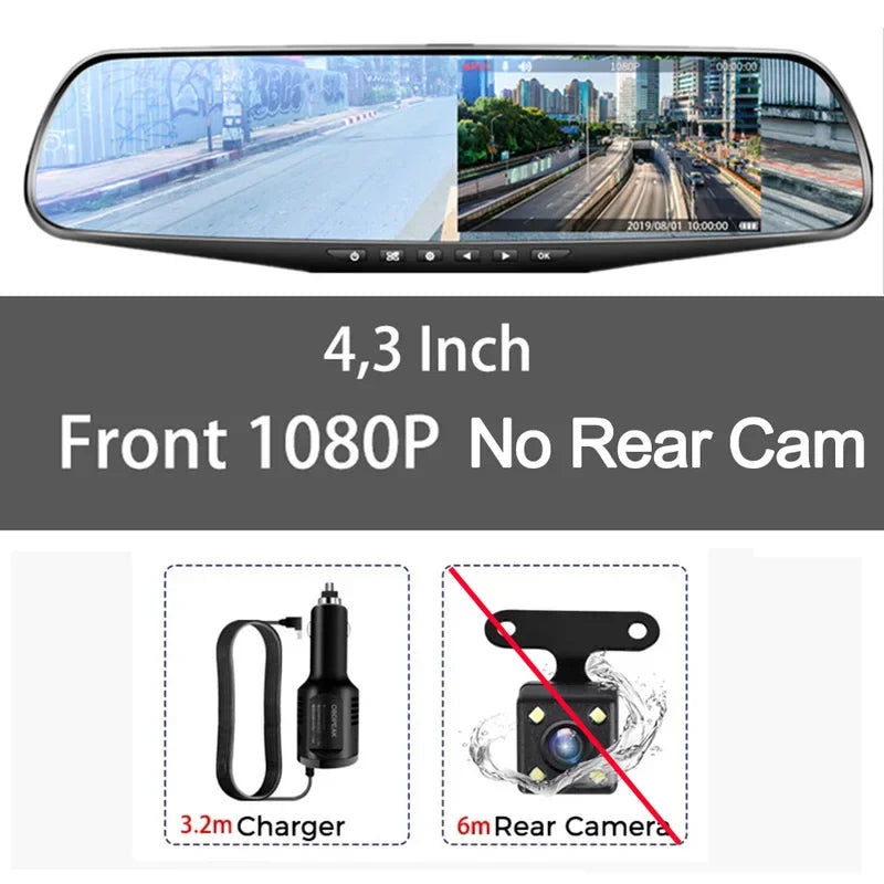 Mirror Car DVR 1080P Video Recorder