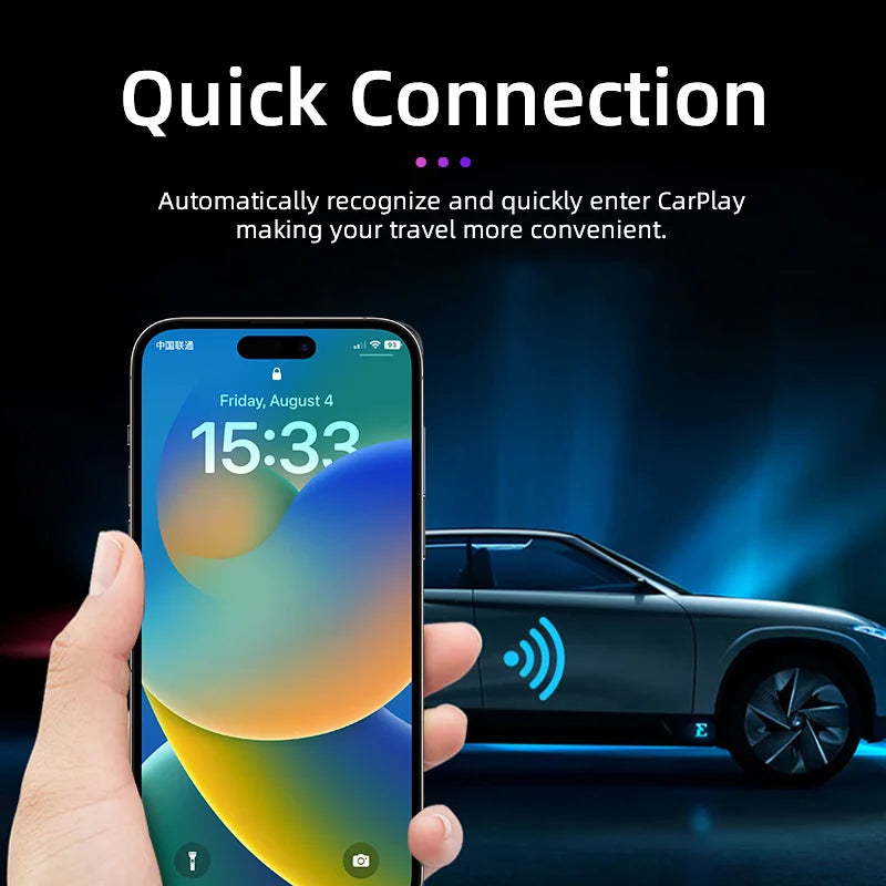 TIMEKNOW Wireless CarPlay Apple iPhone