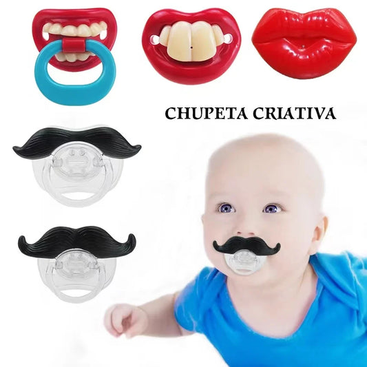 Cute Baby Silicone Lips Moustache