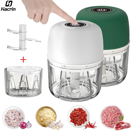 Mini Portable Electric Vegetable Garlic Onion Chopper