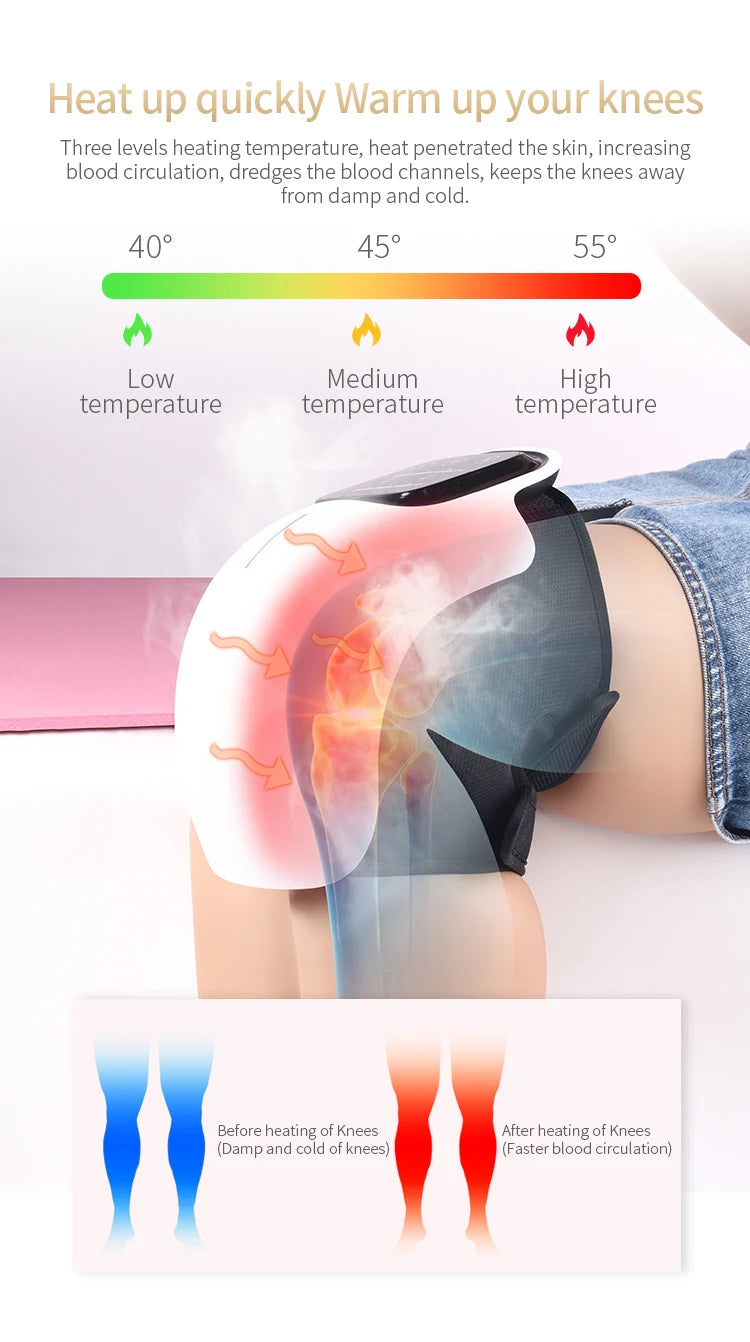 Infrared Heat & Vibration Knee Massager