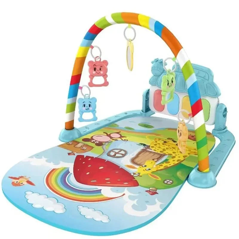 Baby fitness stand pedal piano toy