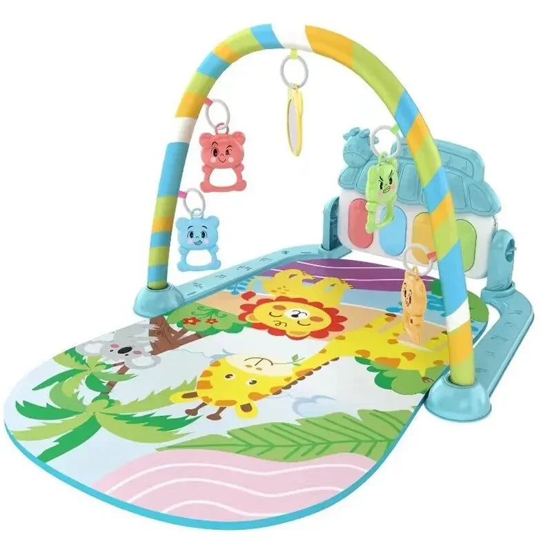 Baby fitness stand pedal piano toy