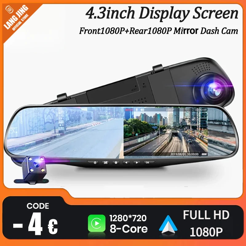 Mirror Car DVR 1080P Video Recorder