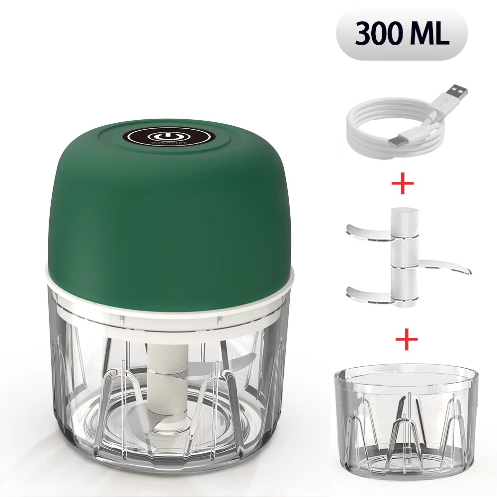 Mini Portable Electric Vegetable Garlic Onion Chopper