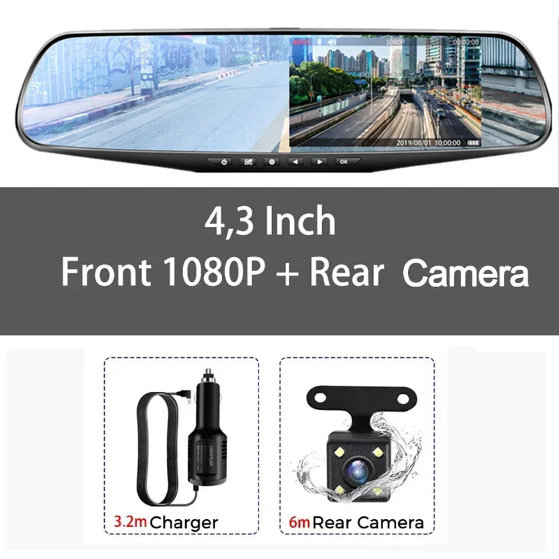 Mirror Car DVR 1080P Video Recorder