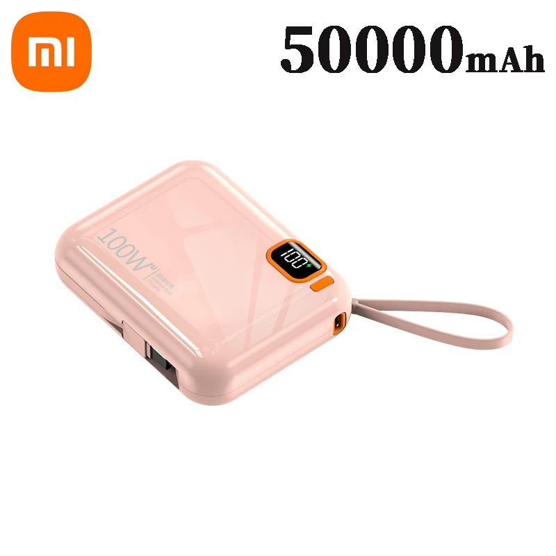 Xiaomi 50000mah Power Bank 120w Detachable Usb To Type C