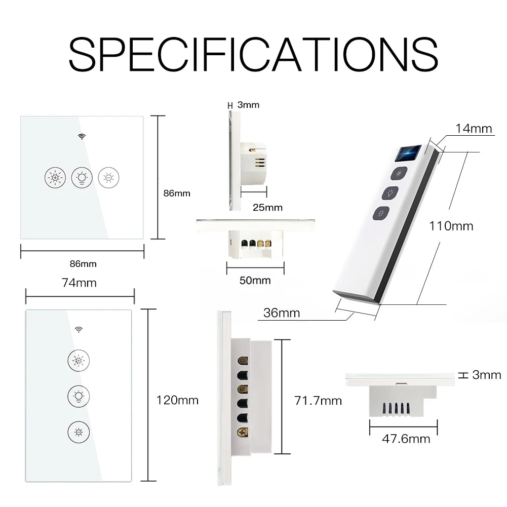 Smart Light Dimmer Switch with Alexa Google Voice Assistants