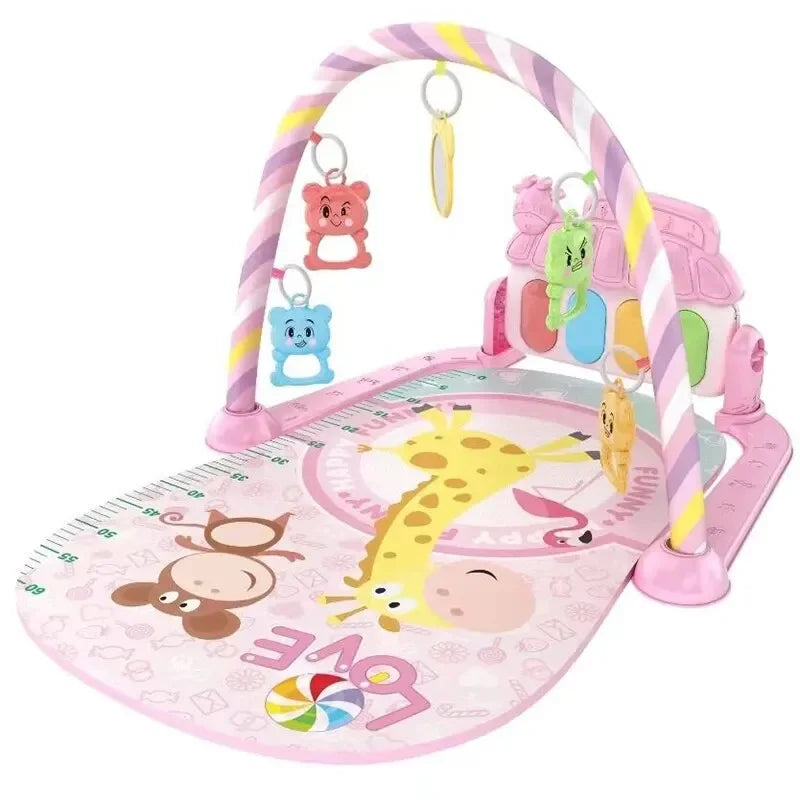 Baby fitness stand pedal piano toy