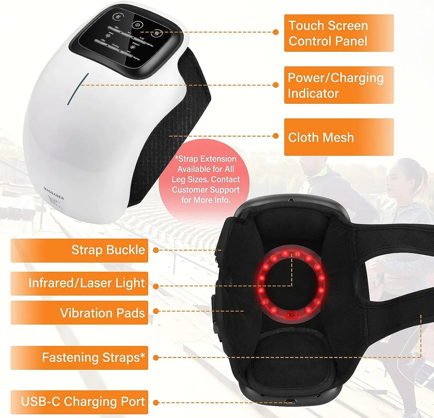 Infrared Heat & Vibration Knee Massager