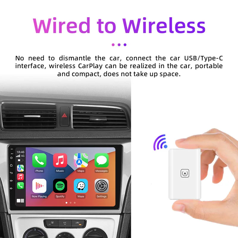 TIMEKNOW Wireless CarPlay Apple iPhone