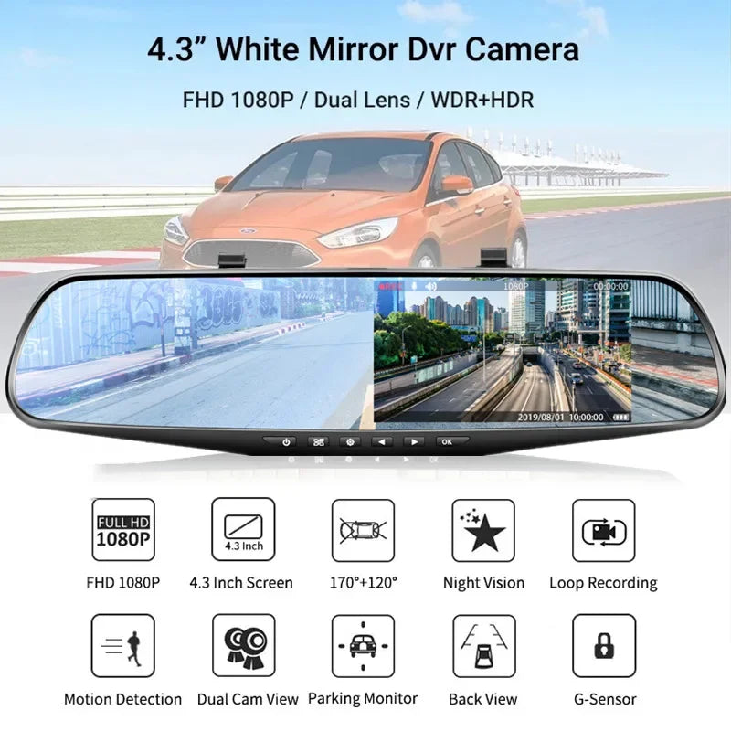 Mirror Car DVR 1080P Video Recorder