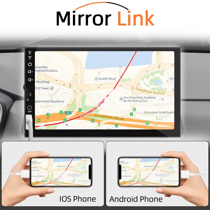 Carplay Android Auto Multimedia Player HD Touch Screen