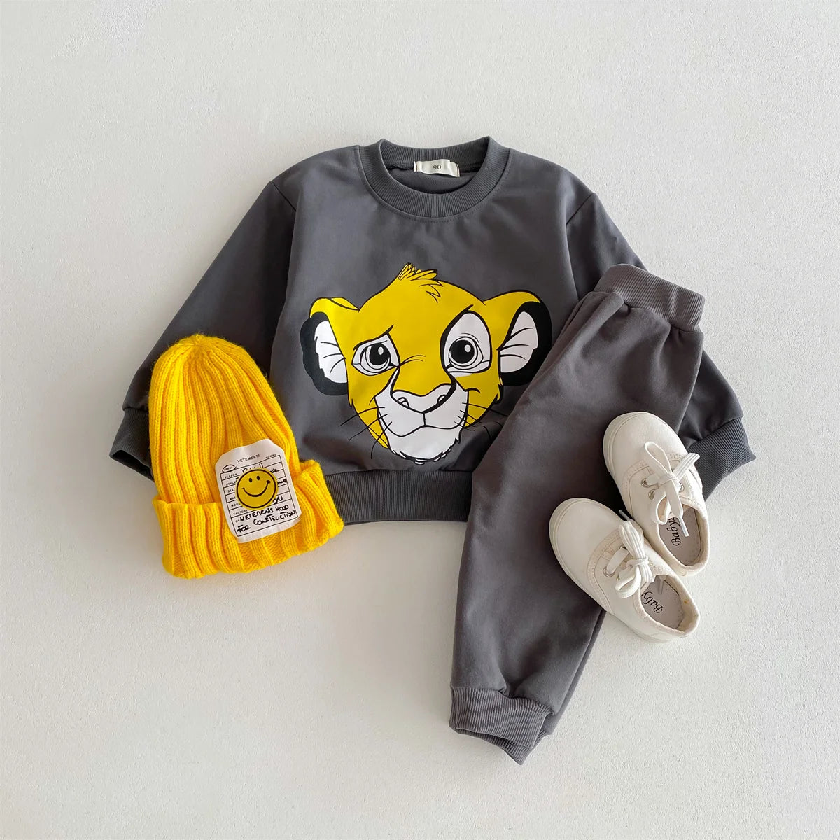 Cartoon Lion Baby Boy's Tracksuit