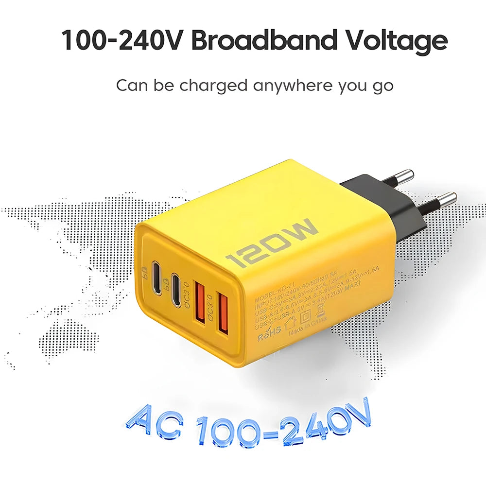 4 Ports USB Fast Charger