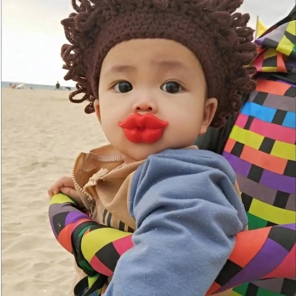 Cute Baby Silicone Lips Moustache