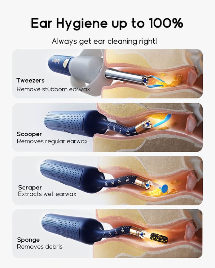 Bebird Wireless Ear Cleaner with Camera and Tweezers